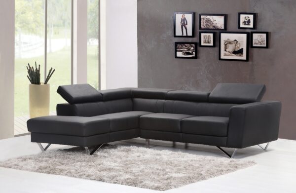 Modern Chic Gray Sectional Sofa